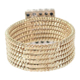 K14YG D デザインジュエリー リング 16号 ダイヤモンド レディース メンズ【中古】【Aランク】