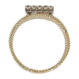 K14YG D デザインジュエリー リング 16号 ダイヤモンド レディース メンズ【中古】【Aランク】