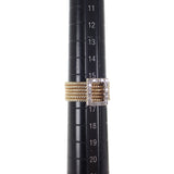 K14YG D デザインジュエリー リング 16号 ダイヤモンド レディース メンズ【中古】【Aランク】