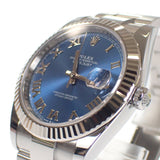 ロレックス ROLEX デイトジャスト 41 126334 腕時計 ステンレススチール K18ホワイトゴールド 自動巻き アズーロブルー文字盤 メンズ【中古】【Sランク】