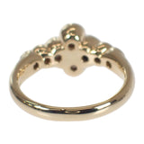 【中古】 フラワー クローバー デザイン ジュエリー リング K18イエローゴールド 12号 レディース【Aランク】