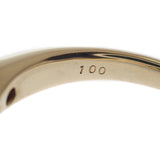 【中古】 フラワー クローバー デザイン ジュエリー リング K18イエローゴールド 12号 レディース【Aランク】