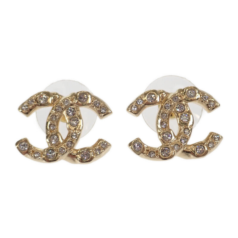 シャネル CHANEL ココマーク ABD310_B16658 ピアス メタル クリスタル ゴールド レディース【中古】【Aランク】