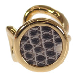 エルメス HERMES エリタージュエケストルPM イヤーカフ H011131CC1B その他アクセサリー GP リザードレザー ゴールド オンブレ レディース【中古】【Aランク】