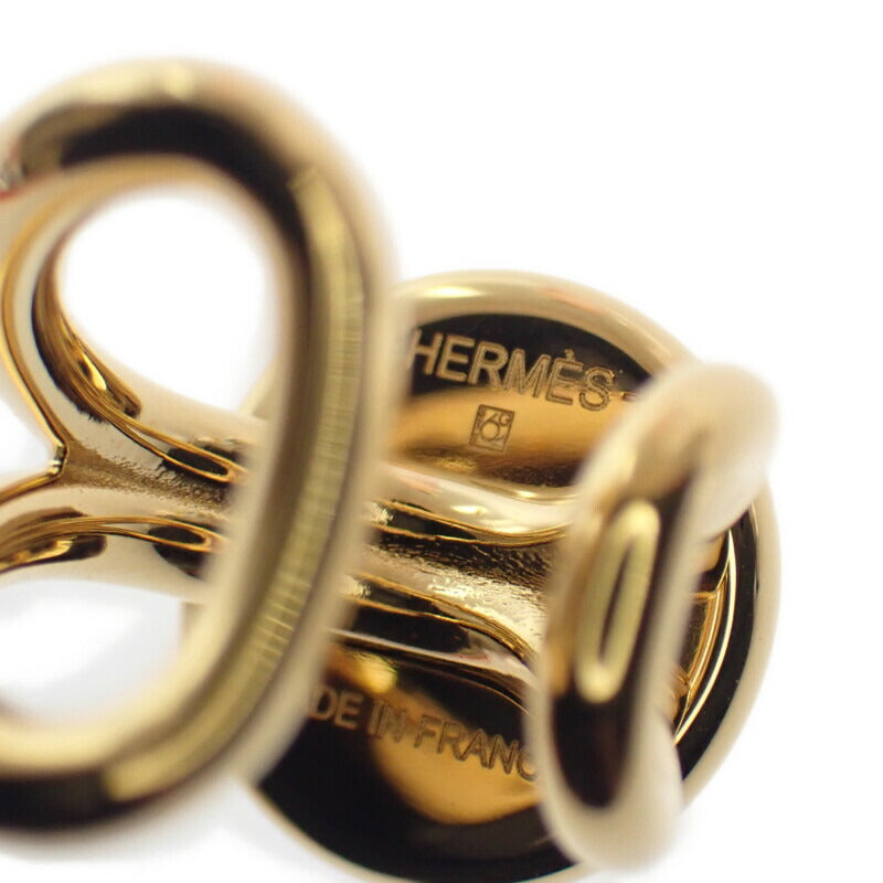 愛馬仕 HERMES Heritage Equestre PM 耳骨夾 H011131CC1B 其他飾品 GP 蜥蜴皮 金色 漸層色 女士【中古】【A級品】