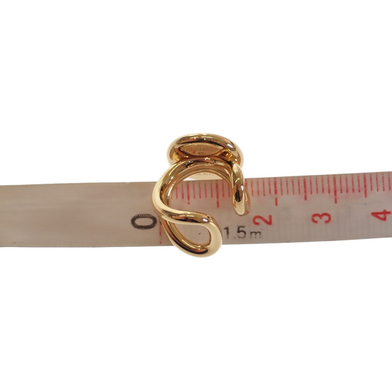 愛馬仕 HERMES Heritage Equestre PM 耳骨夾 H011131CC1B 其他飾品 GP 蜥蜴皮 金色 漸層色 女士【中古】【A級品】