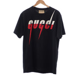 グッチ GUCCI ブレードプリント S 565806_XJAZY_1141 半袖Tシャツ コットン ブラック メンズ【中古】【Aランク】