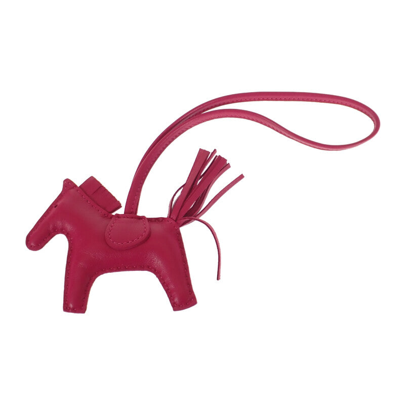 エルメス HERMES ロデオチャームPM バッグチャーム アニューミロ ローズメキシコ レディース【中古】【Aランク】