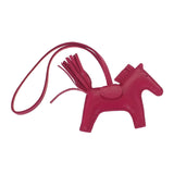 エルメス HERMES ロデオチャームPM バッグチャーム アニューミロ ローズメキシコ レディース【中古】【Aランク】