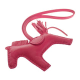 エルメス HERMES ロデオチャームPM バッグチャーム アニューミロ ローズメキシコ レディース【中古】【Aランク】