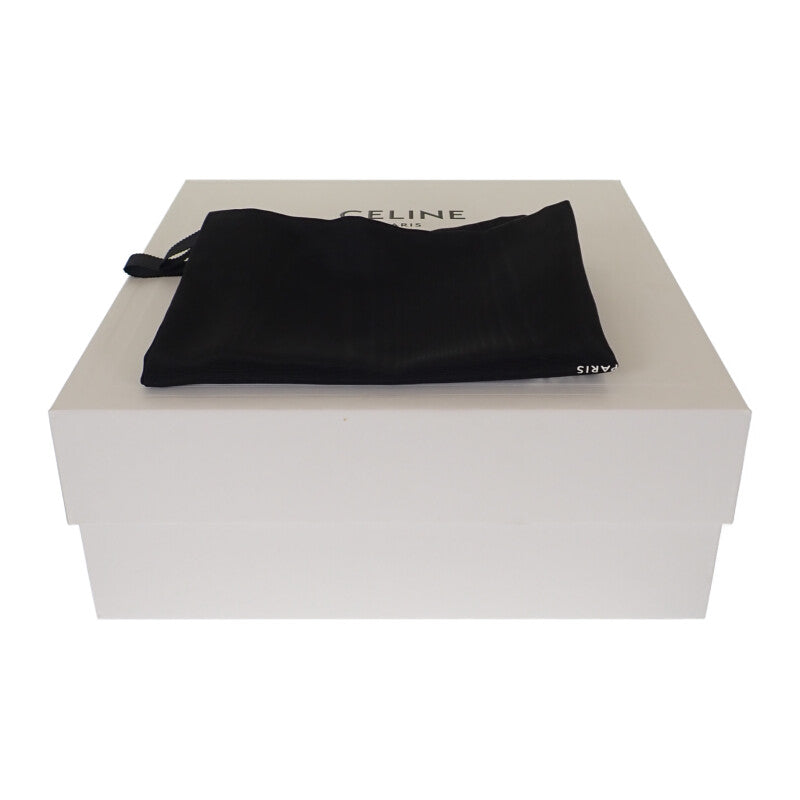 Celine 思琳 LEO 魔鬼氈涼鞋 345663338C.38NO 小牛皮 黑色 39 號 女款【中古】【S級】