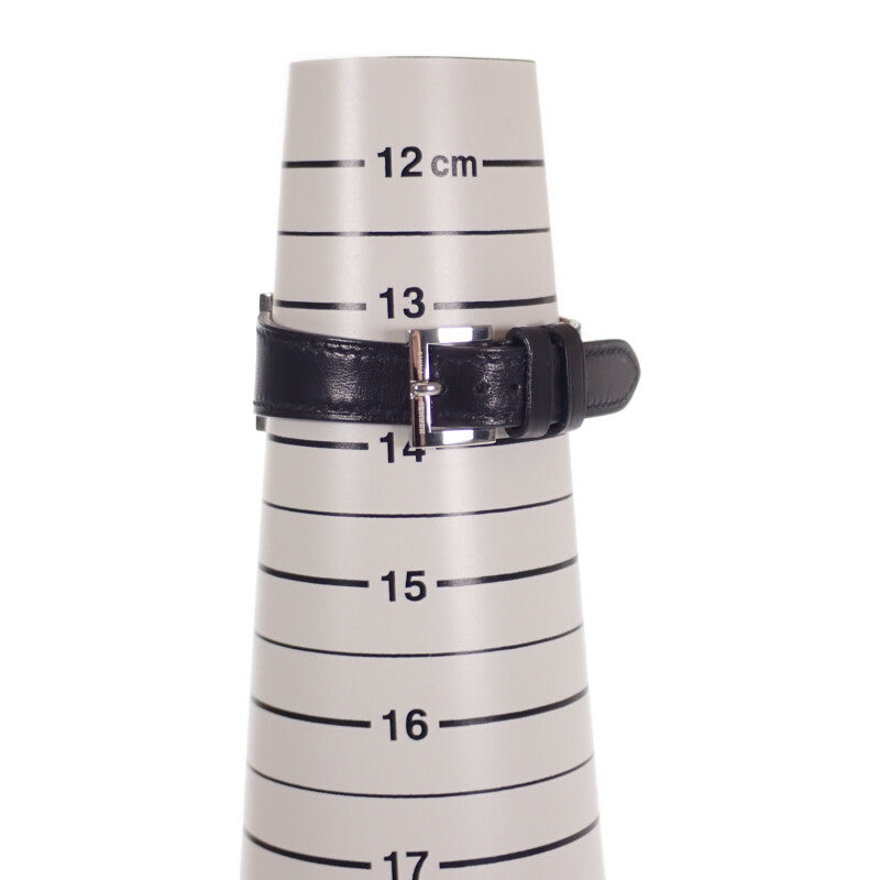 エルメス HERMES パプリカ PA1.210 腕時計 ステンレススチール レザー クオーツ シルバー文字盤 レディース【中古】【ABランク】