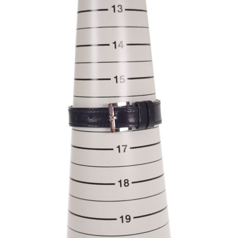 エルメス HERMES パプリカ PA1.210 腕時計 ステンレススチール レザー クオーツ シルバー文字盤 レディース【中古】【ABランク】