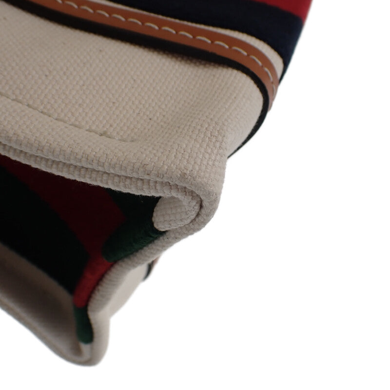 グッチ GUCCI インターロッキングG ミニトートバッグ 727735 2WAYバッグ ショルダーバッグ キャンバス レザー アイボリー ゴールド金具 レディース【中古】【Aランク】