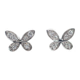 グラフ GRAFF パヴェ バタフライ RGE1563 ピアス K18ホワイトゴールド ダイヤモンド レディース【中古】【Aランク】