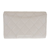 シャネル CHANEL ミディアム クラシックフラップ ウォレット AP0232_B33352_10601 二つ折り財布 キャビアスキン ホワイト ゴールド金具 レディース【中古】【Aランク】