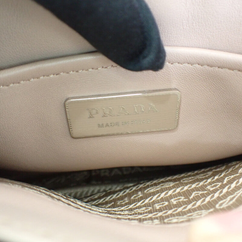 PRADA PRADA Spectrum Small 1BD233 肩背包 納帕皮革 粉米色 女款【二手】【AB級】