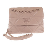 プラダ PRADA スペクトラムスモール 1BD233 ショルダーバッグ ナッパレザー ピンクベージュ レディース【中古】【ABランク】