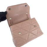 プラダ PRADA スペクトラムスモール 1BD233 ショルダーバッグ ナッパレザー ピンクベージュ レディース【中古】【ABランク】