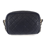 シャネル CHANEL マトラッセ カメラバッグ チェーン A57719 ショルダーバッグ キャビアスキン ブラック ゴールド金具 レディース【中古】【Bランク】