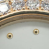 ショパール Chopard ラウンド 10/6353-21 腕時計 K18イエローゴールド ダイヤモンド ルビー クオーツ ホワイト文字盤 レディース【中古】【Aランク】