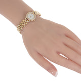 ショパール Chopard ラウンド 10/6353-21 腕時計 K18イエローゴールド ダイヤモンド ルビー クオーツ ホワイト文字盤 レディース【中古】【Aランク】