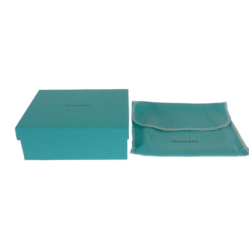 ティファニー TIFFANY&Co. コンパクトウォレット 三つ折り財布 レザー ティファニーブルー シルバー金具 レディース【中古】【Aランク】
