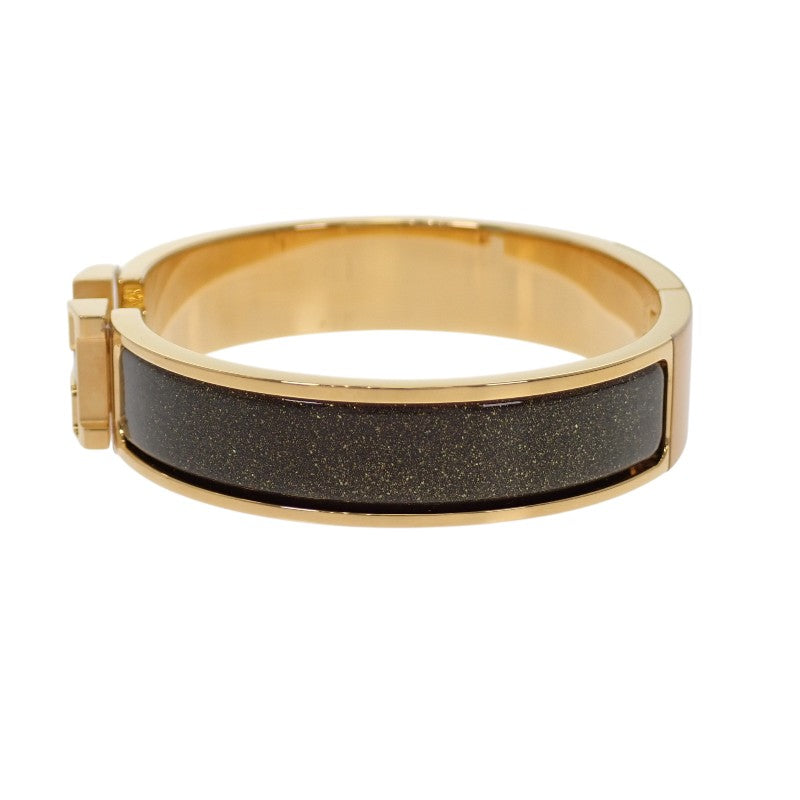 エルメス HERMES エナメルブレスレット クリックH グリッターPM H700015F G1PM ブレスレット GP グリッター ノワール・ドレ ゴールド金具 レディース【中古】【Aランク】
