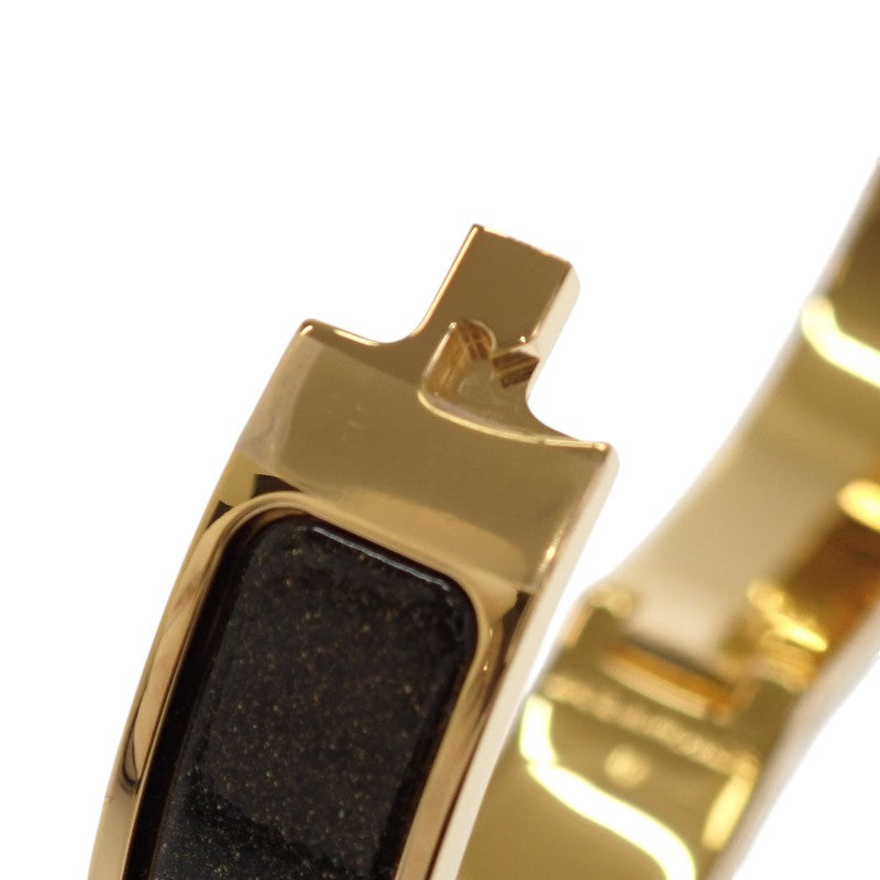 エルメス HERMES エナメルブレスレット クリックH グリッターPM H700015F G1PM ブレスレット GP グリッター ノワール・ドレ ゴールド金具 レディース【中古】【Aランク】
