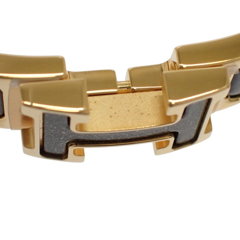 エルメス HERMES エナメルブレスレット クリックH グリッターPM H700015F G1PM ブレスレット GP グリッター ノワール・ドレ ゴールド金具 レディース【中古】【Aランク】