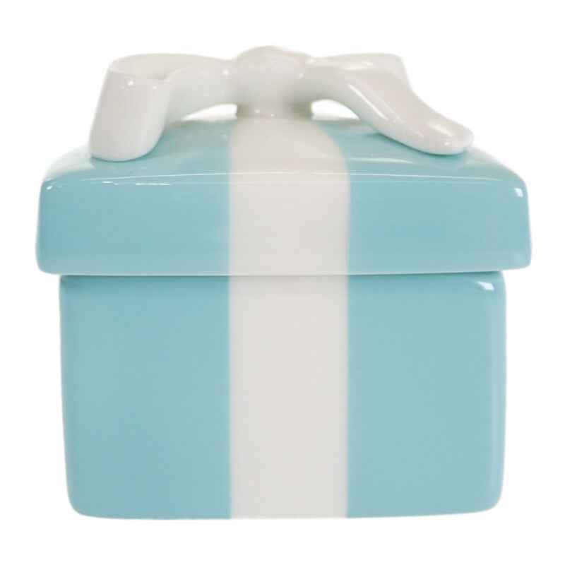 ティファニー TIFFANY&Co. ブルーボックス ミニ ジュエリーケース 小物入れ アクセサリーポーチ 陶磁器 ブルー レディース【中古】【Aランク】