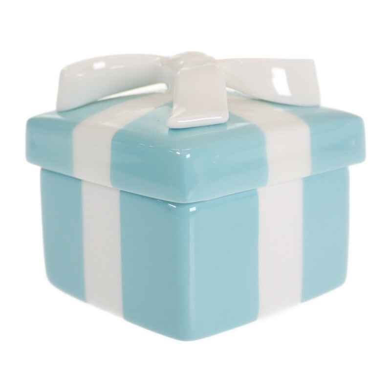 ティファニー TIFFANY&Co. ブルーボックス ミニ ジュエリーケース 小物入れ アクセサリーポーチ 陶磁器 ブルー レディース【中古】【Aランク】