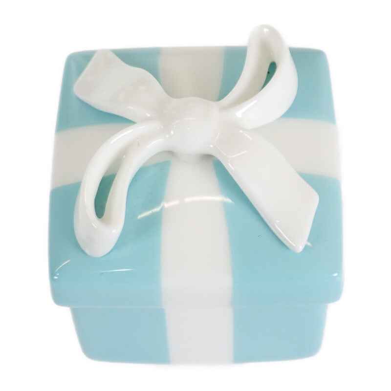 ティファニー TIFFANY&Co. ブルーボックス ミニ ジュエリーケース 小物入れ アクセサリーポーチ 陶磁器 ブルー レディース【中古】【Aランク】