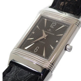 ジャガールクルト JAEGAER LECOULTRE レベルソ クラシック 250.3.86 腕時計 K18ホワイトゴールド レザー 手巻き ブラック文字盤 メンズ【中古】【Aランク】