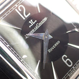 ジャガールクルト JAEGAER LECOULTRE レベルソ クラシック 250.3.86 腕時計 K18ホワイトゴールド レザー 手巻き ブラック文字盤 メンズ【中古】【Aランク】