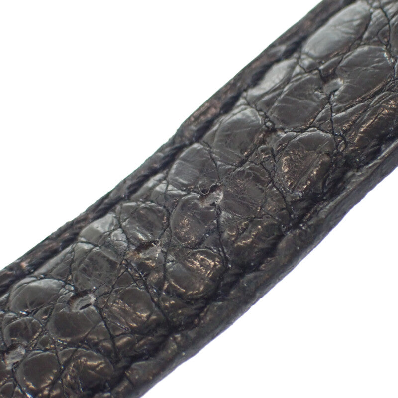 ジャガールクルト JAEGAER LECOULTRE レベルソ クラシック 250.3.86 腕時計 K18ホワイトゴールド レザー 手巻き ブラック文字盤 メンズ【中古】【Aランク】