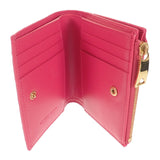 ボッテガヴェネタ BOTTEGA VENETA スモール ウォレット 742330 二つ折り財布 イントレチャート ピンク レディース【中古】【Aランク】