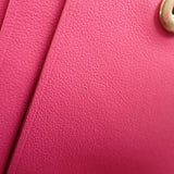 ボッテガヴェネタ BOTTEGA VENETA スモール ウォレット 742330 二つ折り財布 イントレチャート ピンク レディース【中古】【Aランク】