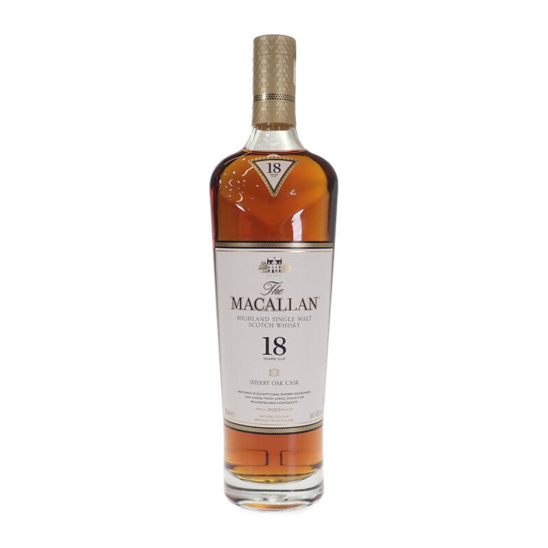 MACALLAN ザ・マッカラン 18年 シングルモルト 43% 700ml アルコール ギフト お酒 ウイスキー メンズ レディース【中古】【Sランク】