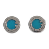 ティファニー TIFFANY&Co. T サークル 66886085 ピアス K18ホワイトゴールド ターコイズ レディース【中古】【Aランク】