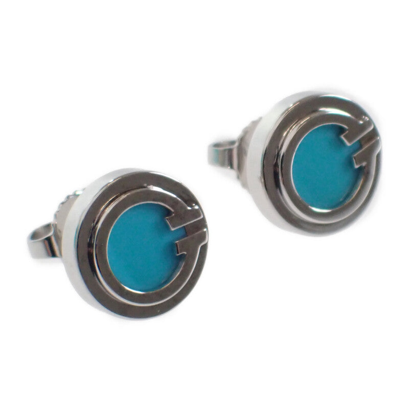 ティファニー TIFFANY&Co. T サークル 66886085 ピアス K18ホワイトゴールド ターコイズ レディース【中古】【Aランク】