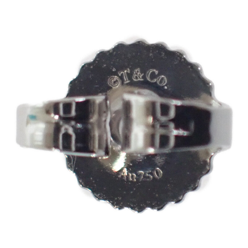 蒂芙尼 TIFFANY&Co. T Circle 66886085 耳環 18K白金 綠松石 女士【中古】【A級】
