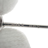 デザインジュエリー エメラルドカット ドロップ ピアス Pt900プラチナ ダイヤモンド レディース【中古】【Aランク】