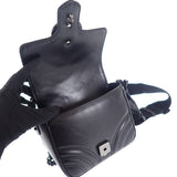 グッチ GUCCI GGマーモント キルティングレザー チェーン 739681 ショルダーバッグ カーフ ブラック レディース【中古】【ABランク】