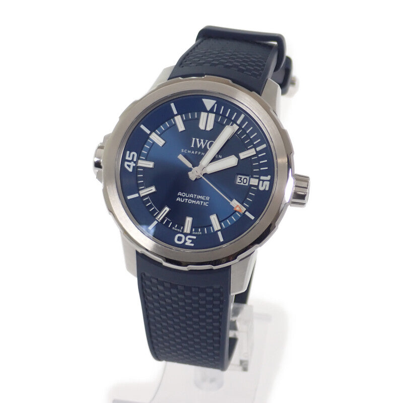 IWC 萬國錶 IWC Aquatimer Automatic IW328801 腕錶 不鏽鋼 橡膠 自動上鍊 藍色錶盤 男士【中古】【A級品】