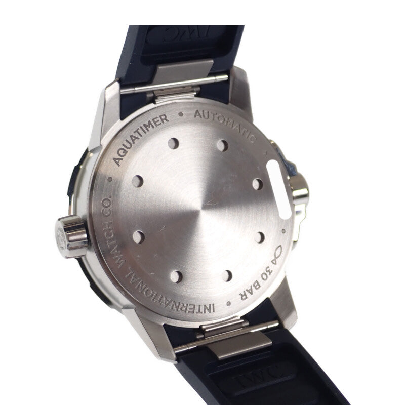 IWC インターナショナルウォッチカンパニー IWC アクアタイマー オートマティック IW328801 腕時計 ステンレススチール ラバー 自動巻き ブルー文字盤 メンズ【中古】【Aランク】