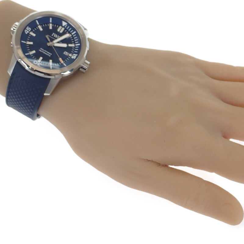 IWC インターナショナルウォッチカンパニー IWC アクアタイマー オートマティック IW328801 腕時計 ステンレススチール ラバー 自動巻き ブルー文字盤 メンズ【中古】【Aランク】