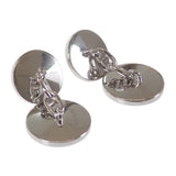 エルメス HERMES アヴァ カフリンクス カフス メタル ブラック シルバー メンズ【中古】【Aランク】