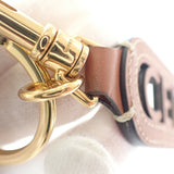 セリーヌ CELINE パンチング キーリング チャーム ロゴ 49I733DSD.04LU キーホルダー カーフ タン レディース【中古】【ABランク】