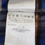 モンクレール MONCLER CAMICIA チェックシャツ トップス L H20912F00003_M2359 長袖シャツ コットン ベージュ ブルー メンズ【中古】【Aランク】
